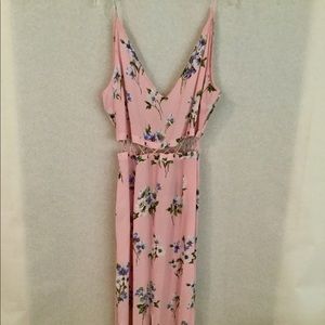 Topshop floral pink dress